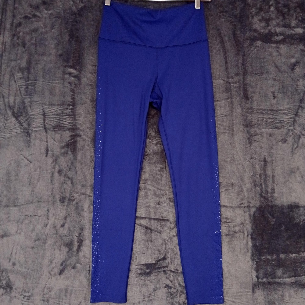 CALIA‎ Leggings Womens Medium NWT Navy Sculpt Placed Shine High Rise Yoga